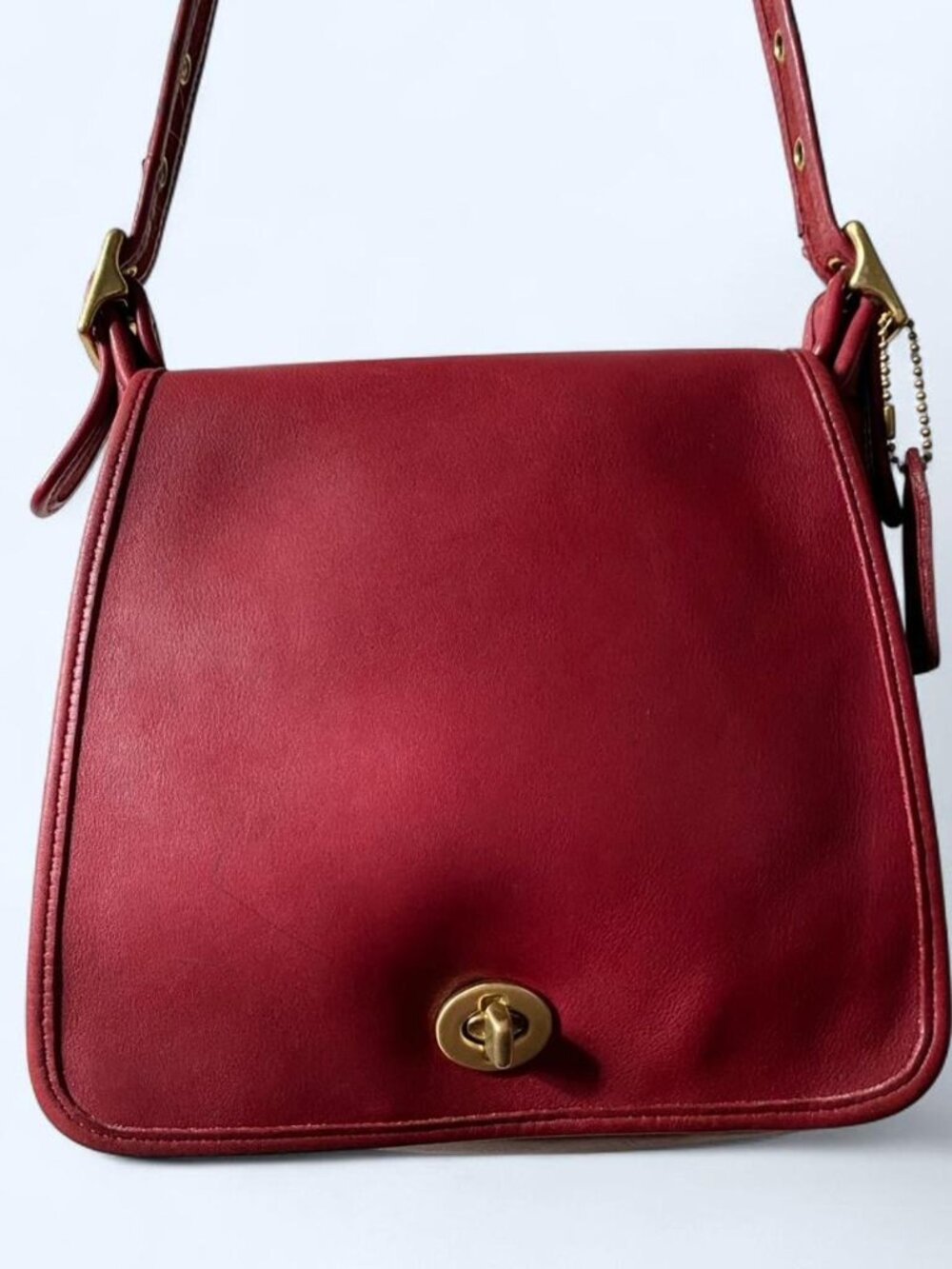 Vintage Coach Companion Flap No. 9715/9076 Red Leather
